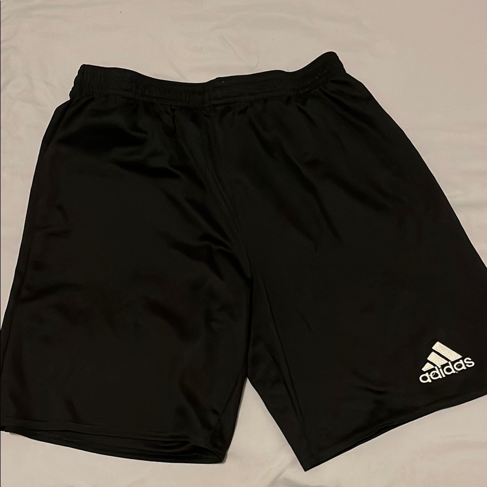 Adidas Black Athletic Shorts Lightweight Breathable Design